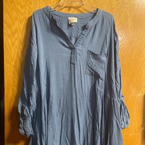 Hayden cornflower blue top 1XL